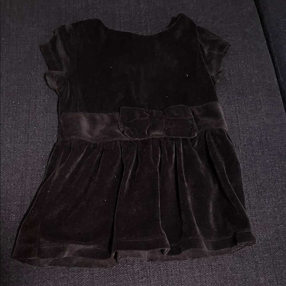 Carter's Black Velvet Kids Blouse